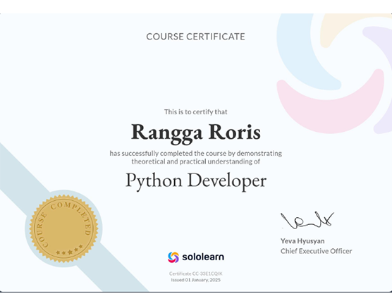 Course Certificate